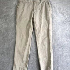Vineyard Vines On-The-Go Pants 34x30 Khaki Performance Hiking Golf Stretch